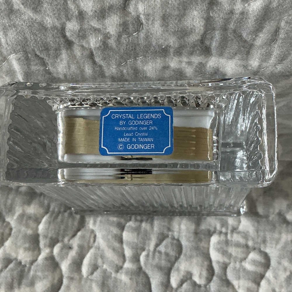 Crystal Godinger Table Clock - Picture 2 of 2